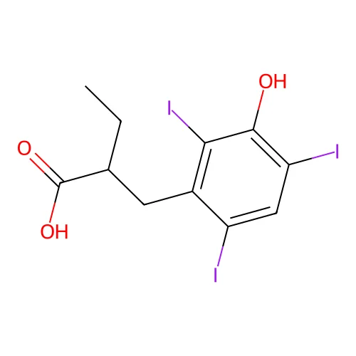 Iophenoxic Acid structure