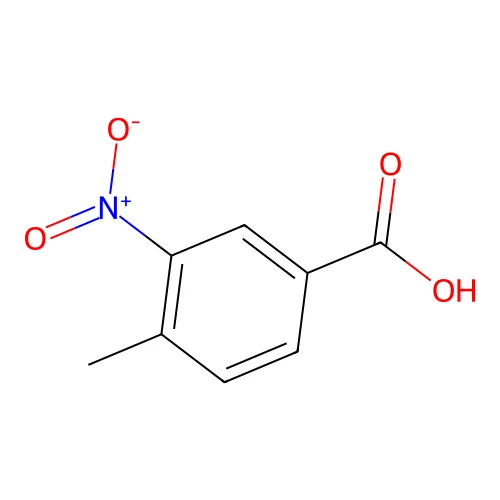 4-Methyl-3-nitrobenzoic acid structure
