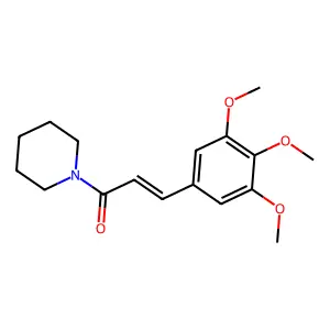 1-Piperidin-1-yl-3-(3,4,5-trimethoxyphenyl)prop-2-en-1-one structure