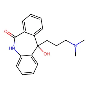 6-Dibenz(b,e)azepinone, 5,6-dihydro-11-(3-dimethylaminopropyl)-11-hydroxy- structure