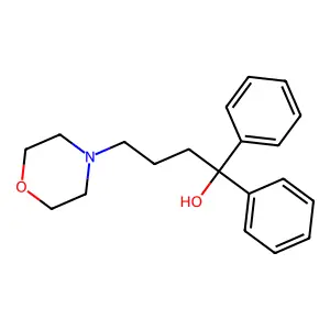 4-Morpholinebutanol, alpha,alpha-diphenyl- structure