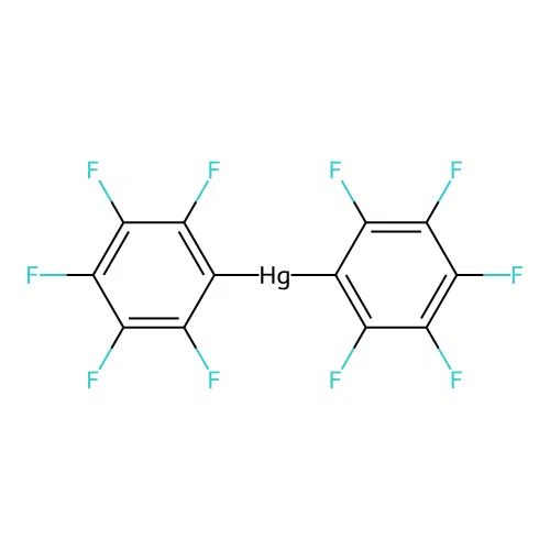 Bis(pentafluorophenyl)mercury structure