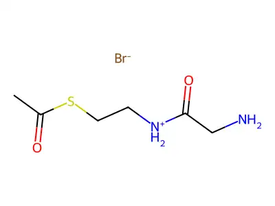 N-glycyl-S-acetylcys-teamine structure