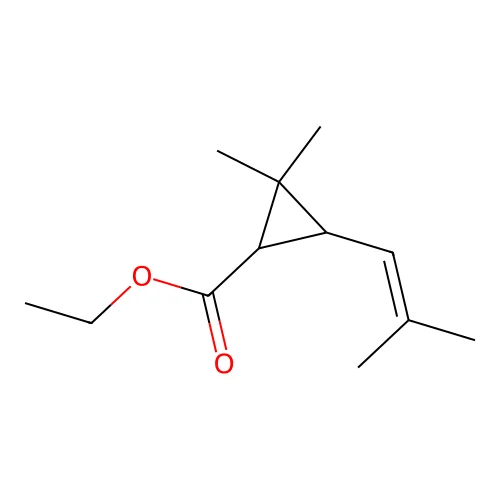 Ethyl chrysanthemate structure