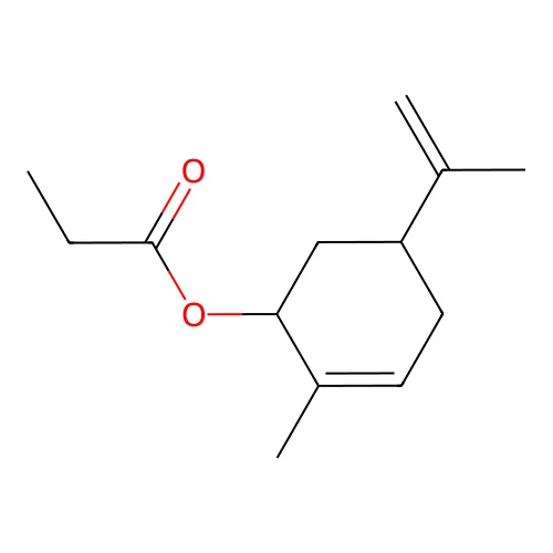 Carvyl propionate, (+-)- structure
