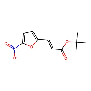 5-Nitro-2-furanacrylic acid, 1,1-dimethylethyl ester structure