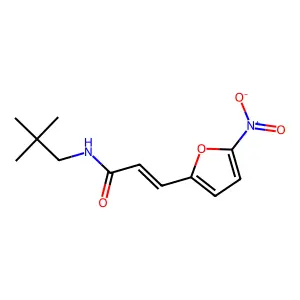 N-(2,2-Dimethylpropyl)-5-nitro-2-furylacrylamide structure