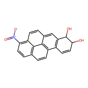 3-Nitrobenzo(a)pyrene-trans-7,8-dihydrodiol structure