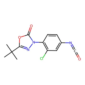 3-(2-Chloro-4-isocyanatophenyl)-5-(1,1-dimethylethyl)-1,3,4-oxadiazol-2(3H)-one structure