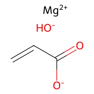 (Acrylato-O)hydroxymagnesium structure