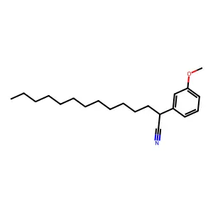1-(3-Methoxyphenyl)tridecane-1-carbonitrile structure