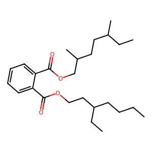 3-Ethylheptyl 2,5-dimethylheptyl phthalate structure