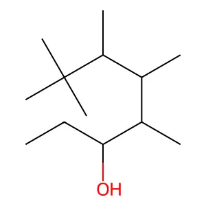 4,5,6,7,7-Pentamethyloctan-3-ol structure