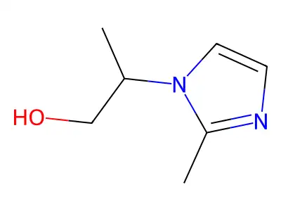 1H-Imidazole-1-ethanol, alpha,2(or beta,2)-dimethyl- structure