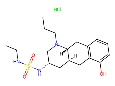 Quinagolide hydrochloride, (3alpha,4aalpha,10abeta)-(+)- structure