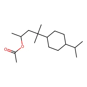 trans-4-(Isopropyl)-alpha,gamma,gamma-trimethylcyclohexylpropyl acetate structure