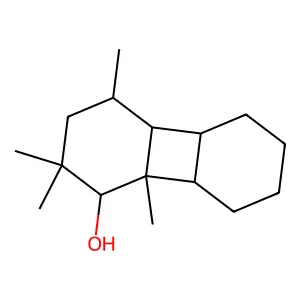 2,4,4,6-Tetramethyltricyclo[6.4.0.02,7]dodecan-3-OL structure