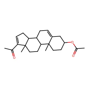 Dehydropregnenolone acetate structure