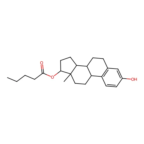 3-Hydroxyestra-1,3,5(10)-trien-17-yl pentanoate structure