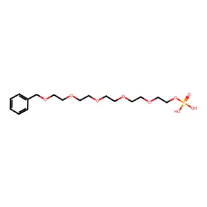 1-Phenyl-2,5,8,11,14-pentaoxahexadecan-16-yl dihydrogen phosphate structure