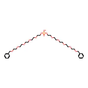 Bis(1-phenyl-2,5,8,11,14-pentaoxahexadecan-16-yl) hydrogen phosphate structure