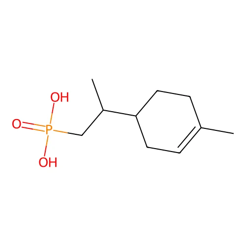 [2-(4-Methylcyclohex-3-en-1-yl)propyl]phosphonic acid structure