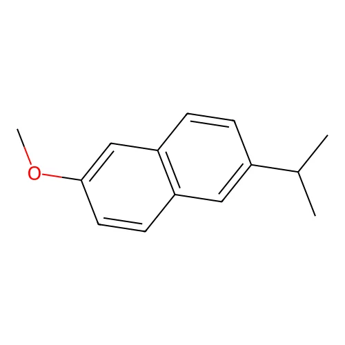 2-Methoxy-6-(1-methylethyl)naphthalene structure