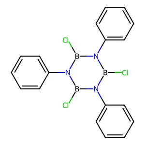 Borazine, 2,4,6-trichloro-1,3,5-triphenyl- structure