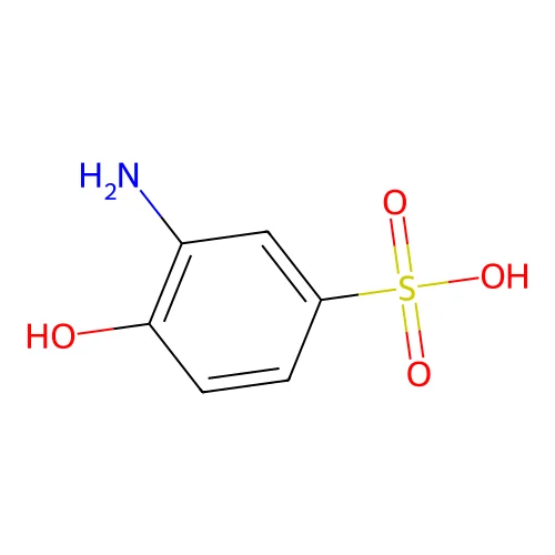 3-Amino-4-hydroxybenzenesulfonic acid structure