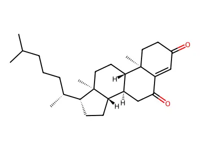 Cholest-4-ene-3,6-dione structure
