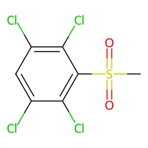 2,3,5,6-Tetrachlorophenyl methyl sulfone structure