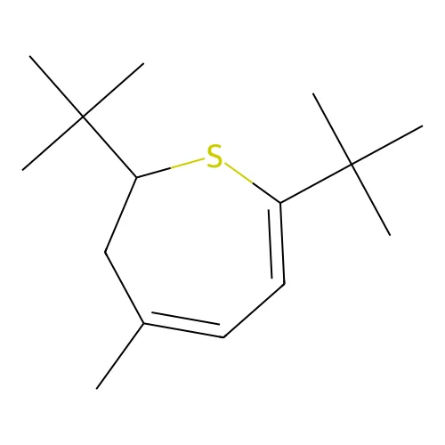 2,7-Di-tert-butylthiepin, 4-methyl-2,3-dihydro- structure