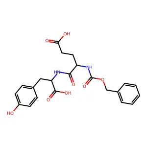 N-((Phenylmethoxy)carbonyl)-L-alpha-glutamyl-L-tyrosine structure