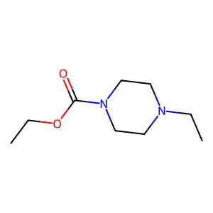 1-Piperazinecarboxylic acid, 4-ethyl-, ethyl ester structure