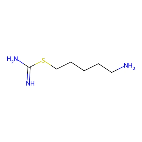 5-Aminopentyl carbamimidothioate structure