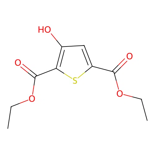 Diethyl 3-hydroxythiophene-2,5-dicarboxylate structure