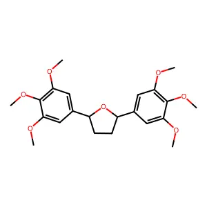 2,5-Bis(3,4,5-trimethoxyphenyl)tetrahydrofuran structure