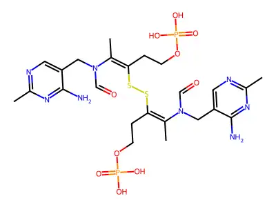 Thiamine monophosphate disulfide structure
