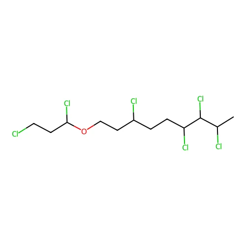 Tetrachloro-1-(dichloropropoxy)nonane structure