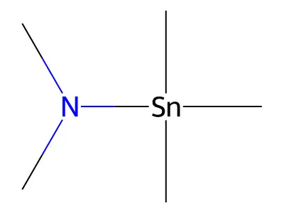 (Dimethylamino)trimethylstannane structure