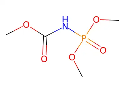 Methyl N-(dimethoxyphosphinyl)carbamate structure