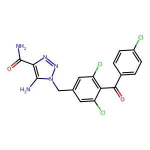 Carboxyamidotriazole structure