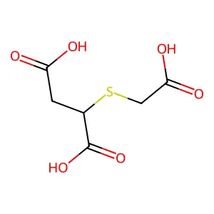 Butanedioic acid, 2-[(carboxymethyl)thio]- structure