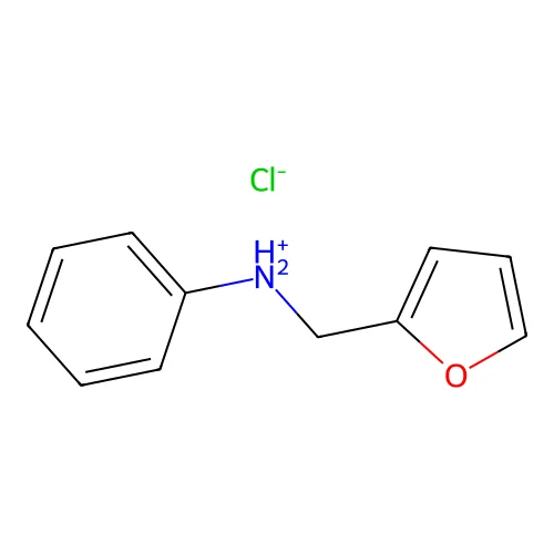 Furfurylamine, N-phenyl-, hydrochloride structure
