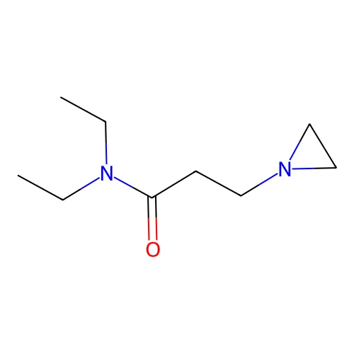 1-Aziridinepropionamide, N,N-diethyl- structure