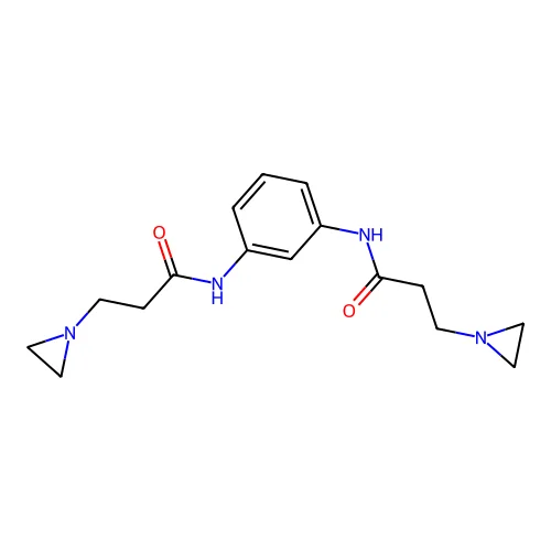1-Aziridinepropionamide, N,N'-m-phenylenebis- structure
