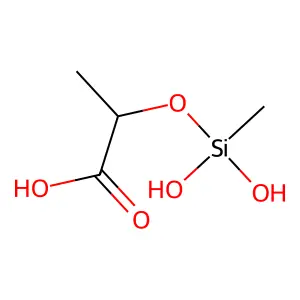2-((Dihydroxymethylsilyl)oxy)propionic acid structure