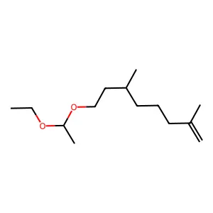 8-(1-Ethoxyethoxy)-2,6-dimethyloct-1-ene structure